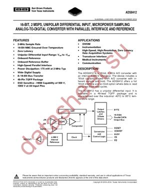 ADS8412IBPFBRG4 datasheet  